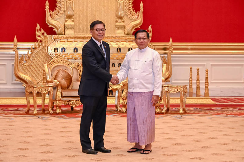 Myanmar's Min Aung Hlaing to Visit Thailand in August