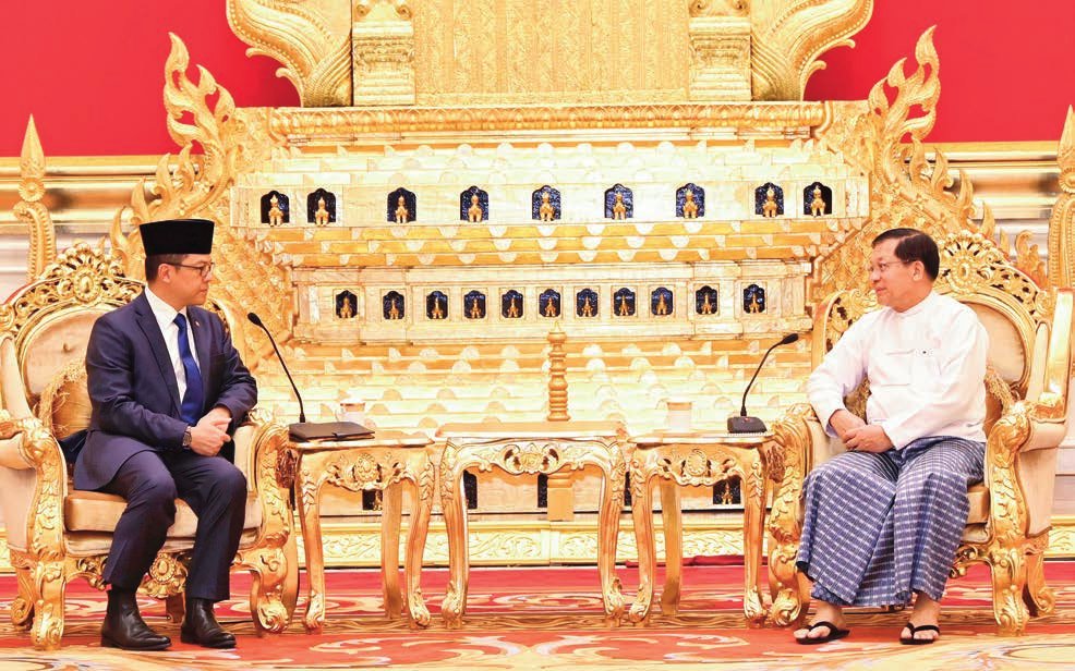 ミャンマーとインドネシア、長年の友好関係維持を誓う