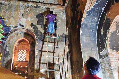 Plants, bats removed from ancient edifices in Bagan World Heritage Site