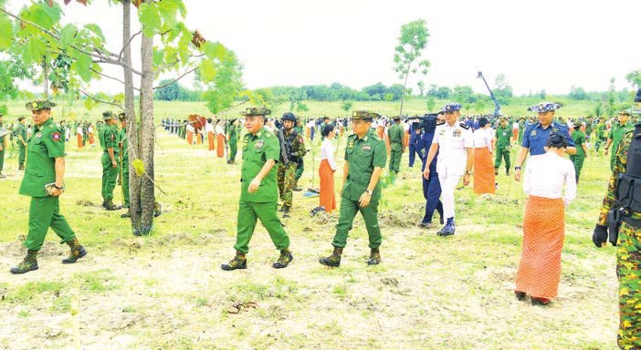 Tatmadaw families launch 2nd monsoon tree-planting ceremony