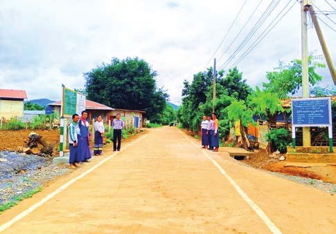Installation of solar lights in Falam inspected