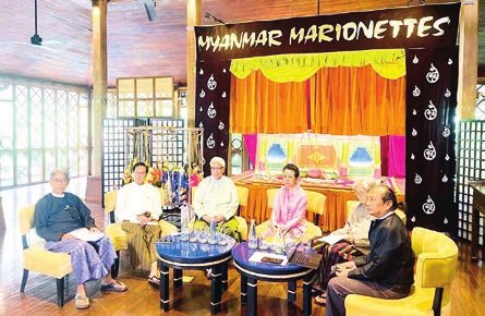 Traditional Myanmar Marionette Talk Show held