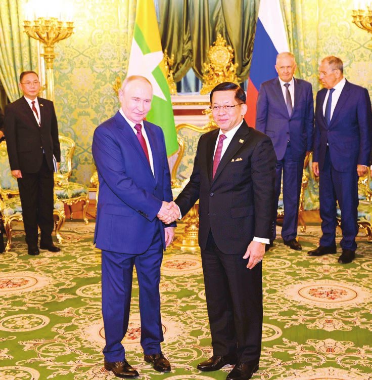 ミャンマー大統領、ロシアメディアとの会見で両国関係を強調