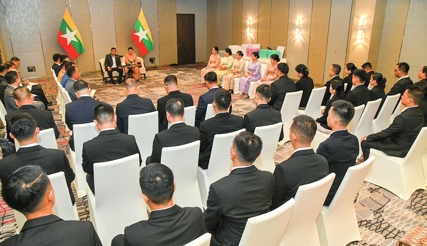 Myanmar, Belarus Presidents Deliver Joint Remarks at Media Meeting