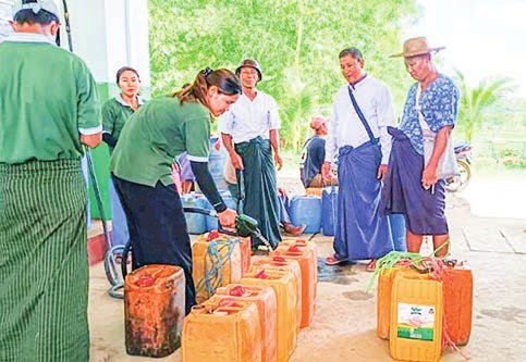 ヤンゴン市の一部地域で一時的な断水