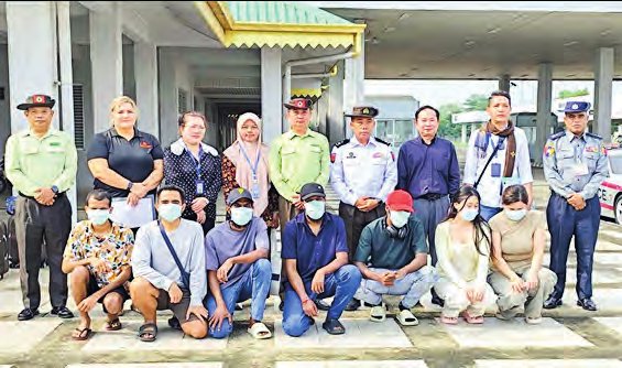 ミャンマー、不法入国者7人を国外追放